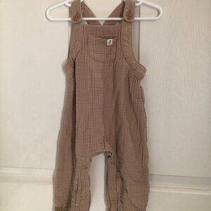 Easy- Peasy Neutral Cotton Baby Romper Overalls Unisex